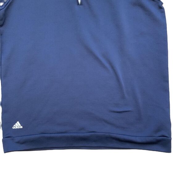 Adidas Michigan Wolverines Blue Quarter-Zip Long Sleeve Pullover Size Large - Picture 4 of 11